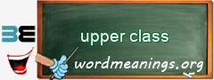 WordMeaning blackboard for upper class